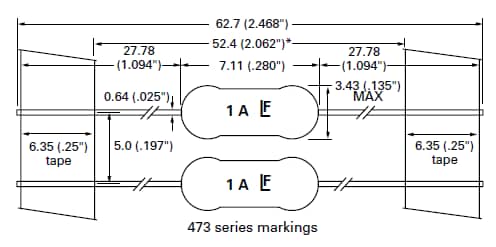Tabelle - Littelfuse PICO® II 473 Slo-Blo® Sicherungen